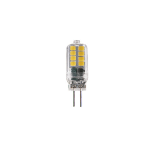 LED SMD G4 2W 4000K 12V AC/DC 190LM RA80 30000H 360° PLASTIC CLEAR