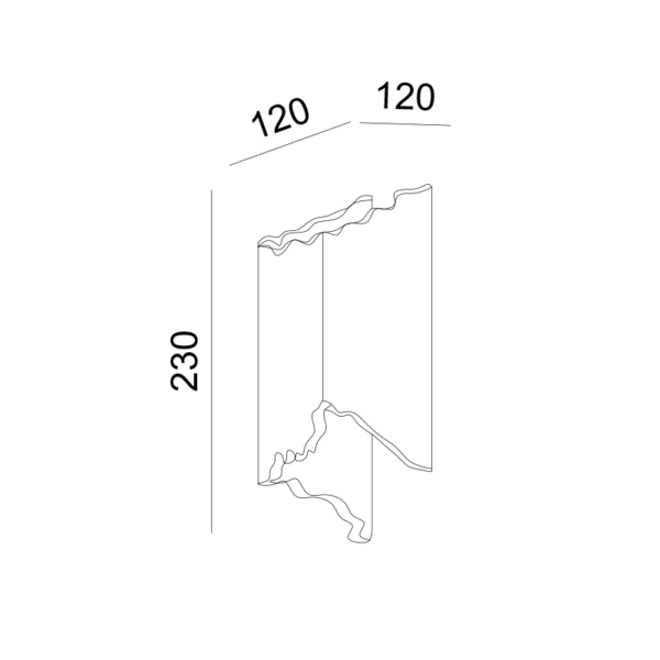 ΓΥΨΙΝΟ ΕΠΙΤΟΙΧΟ Φ/Σ ΦΥΣΙΚΟ 1XG9 MARI 120Χ120Χ200 - Image 3
