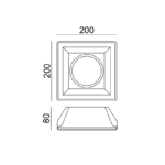 ^ΤΕΤΡΑΓΩΝΟ ΓΥΨΙΝΟ TRIMLESS ΣΠΟΤ ABBY AR111 GU10 - Image 2