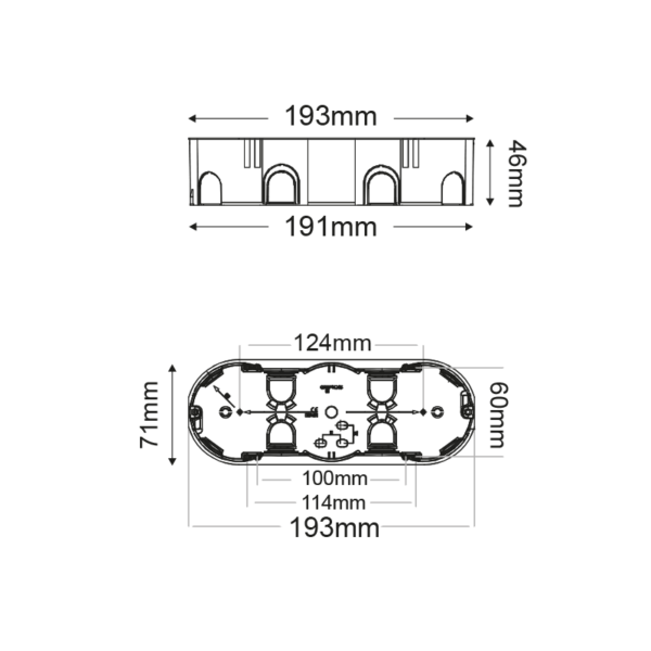FL.MOUNT.JUNCT.MOLLOW.WALLS BOX 6/7 MODULES - Image 2