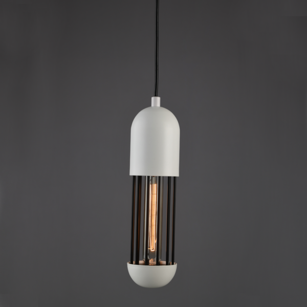 NETTO ΚΡΕΜΑΣΤΟ Φ/Σ 1ΧΕ27 ΛΕΥΚΟ ΜΕΤΑΛΛΙΚΟ D10XH120CM LAB - Image 2