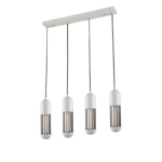 NETTO ΚΡΕΜΑΣΤΟ Φ/Σ 4ΧΕ27 ΛΕΥΚΟ ΜΕΤΑΛΛΙΚΟ 65X8XH120CM LAB