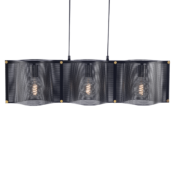 NETTO ΚΡΕΜΑΣΤΟ Φ/Σ 3ΧΕ27 ΜΑΥΡΟ ΜΕΤΑΛΛΙΚΟ 85X20XH120CM MORDOR