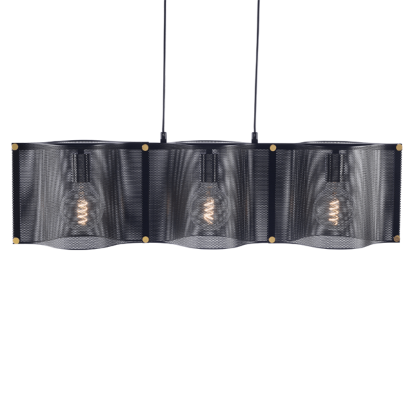NETTO ΚΡΕΜΑΣΤΟ Φ/Σ 3ΧΕ27 ΜΑΥΡΟ ΜΕΤΑΛΛΙΚΟ 85X20XH120CM MORDOR
