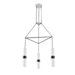 NETTO ΚΡΕΜΑΣΤΟ Φ/Σ 3XGU10 ΛΕΥΚΟ ΜΕΤΑΛΛΙΚΟ 56X49XH150CM DA VINCI