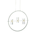 NETTO ΚΡΕΜΑΣΤΟ Φ/Σ LED2835 12W ΧΡΩΜΙΟ ΑΛΟΥΜΙΝΙΟ 3000Κ 1080LM D53XH173CM IONIAN