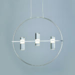 NETTO ΚΡΕΜΑΣΤΟ Φ/Σ LED2835 12W ΧΡΩΜΙΟ ΑΛΟΥΜΙΝΙΟ 3000Κ 1080LM D53XH173CM IONIAN - Image 2