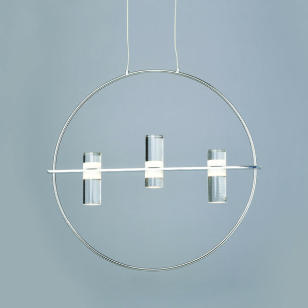 NETTO ΚΡΕΜΑΣΤΟ Φ/Σ LED2835 12W ΧΡΩΜΙΟ ΑΛΟΥΜΙΝΙΟ 3000Κ 1080LM D53XH173CM IONIAN - Image 2