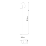 LED COB POST LUMINAIRE 6W 400LM 100° 230V AC 3.000K DARK GREY CRI80 IP54 30.000HRS - Image 2
