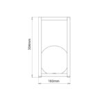 ^LED SMD BATTERY LUMINAIRE 1W 160LM 3.000K CARK GREY 160° CRI80 IP54 - Image 3