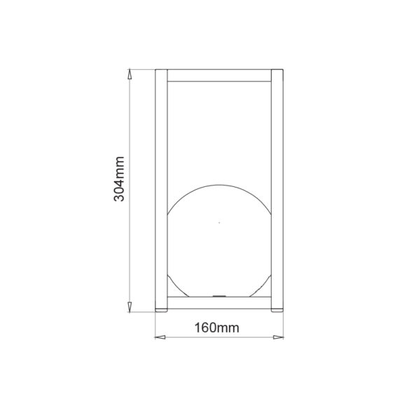 ^LED SMD BATTERY LUMINAIRE 1W 160LM 3.000K CARK GREY 160° CRI80 IP54 - Image 3