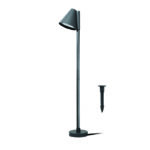 GU10 POST LUMINAIRE 230V AC DARK GREY IP65 MAX.20W WITH SPIKE AND BASE