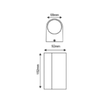 GU10 WALL LUMINAIRE 230V AC MATT WHITE IP65 MAX.2X35W - Image 2