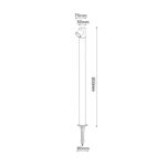 ^LED COB POST LUMINAIRE & SPIKE 5W 240LM 50° 230V AC 3.000K DARK GREY CRI80 IP65 30.000HRS - Image 2
