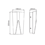 LED SMD WALL LUMINAIRE 11W 370LM 140° 230V AC 3.000K DARK GREY CRI80 IP65 30.000HRS - Image 2