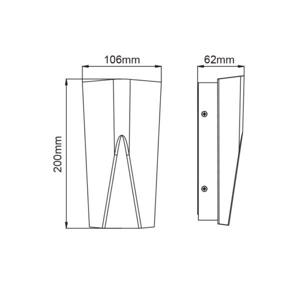 LED SMD WALL LUMINAIRE 11W 370LM 140° 230V AC 3.000K DARK GREY CRI80 IP65 30.000HRS - Image 3