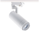 SAND WHITE LED ZOOMABLE TRACK LUMINAIRE 15W 3000K 3-PHASE 20-50° 1450LM MAX. 230V AC Ra80 5YRS