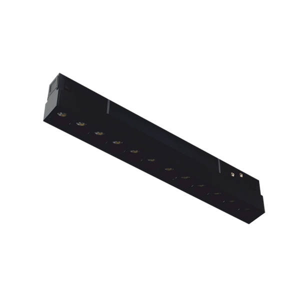 ΜΑΥΡΟ ΜΑΤ ΜΑΓΝΗΤΙΚΟ ΓΡΑΜΜΙΚΟ ΦΩΤΙΣΤΙΚΟ 48V DC 12W 3000K 1000LM 36° OSRAM RA90 L220MM