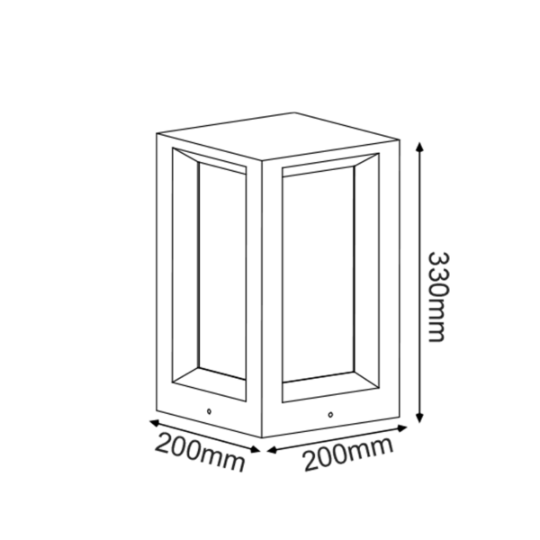 ^ΦΩΤΙΣΤΙΚΟ ΚΗΠΟΥ 330MM IP65 2xE27 Max.7W ΛΕΥΚΟ ΤΣΙΜΕΝΤΟ & PC ΚΑΛΥΜΜΑ - Image 2