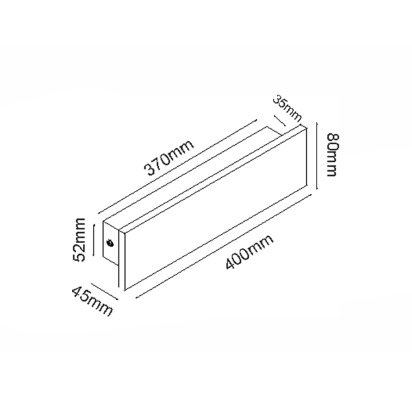 ^ΕΠΙΤΟΙΧΟ ΓΡΑΜΜΙΚΟ ΦΩΤΙΣΤΙΚΟ LED SMD 12W 660LM 230V AC 3000K RA80 IP65 30.000HRS ΜΑΥΡΟ ΤΣΙΜΕΝΤΟ - Image 2