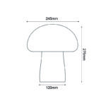 ^LED SMD POST LUMINAIRE 10W 850LM 230V AC 3.000K RA80 IP65 30.000HRS BLACK CEMENT - Image 2