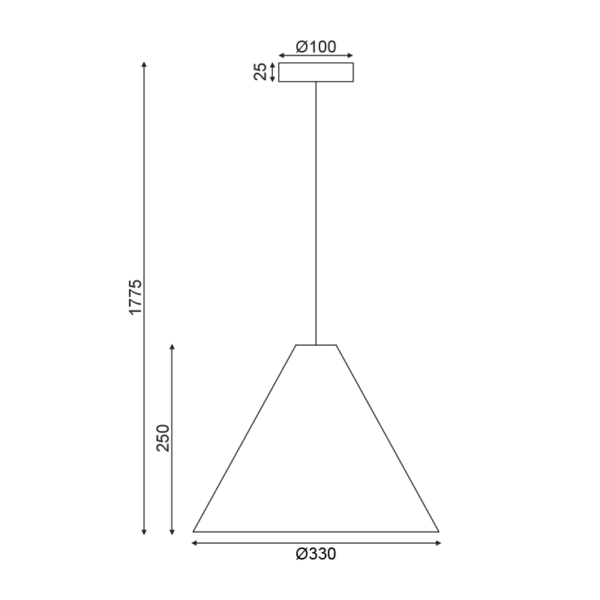 NETTO ΚΡΕΜΑΣΤΟ Φ/Σ 1Χ E27 ΦΥΣΙΚΟ ΞΥΛΟ D33XH180CM NAIROBI - Image 2