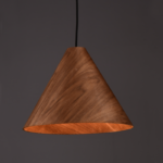 NETTO ΚΡΕΜΑΣΤΟ Φ/Σ 1Χ E27 WALNUT ΞΥΛΟ D33XH180CM NAIROBI - Image 2