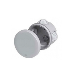 ^Φ80mmx40mm ΚΥΤΙΟ ΔΙΑΚΛΑΔΩΣΗΣ ΚΑΛΩΔΙΩΝ ΣΤΡΟΓΓΥΛΟ ΓΚΡΙ 4 ΔΙΟΔΩΝ IP55