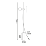 NETTO ΕΠΙΔΑΠΕΔΙΟ Φ/Σ 1XE14 ΛΕΥΚΟ ΜΑΡΜΑΡΟ+ΜΕΤ/ΚΟ D9XH160CM HERA - Image 2