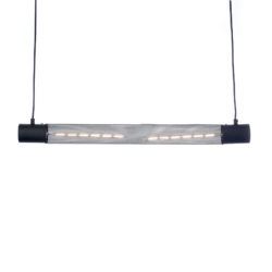 NETTO ΚΡΕΜΑΣΤΟ Φ/Σ 2ΧΕ27 ΜΑΥΡΟ ΜΕΤΑΛΛΙΚΟ 72Χ6XH120CM ALCATRAZ