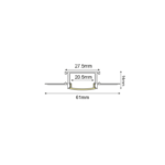 LOND ΠΡΟΦΙΛ ΑΛΟΥΜΙΝΙΟΥ P125 ΜΕ ΟΠΑΛ PC ΚΑΛΛΥΜΑ 2m/pc - Image 2