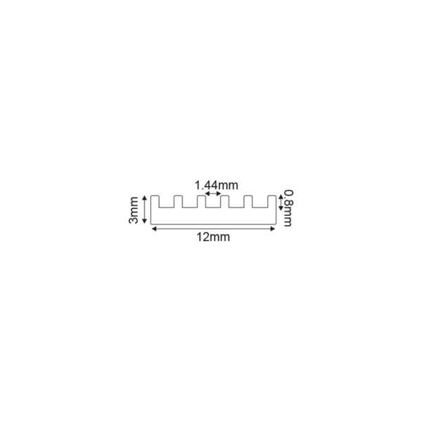 ΠΡΟΦΙΛ ΑΛΟΥΜΙΝΙΟΥ SIM FOR THERMAL MANAGEMENT 2m/pc - Image 2