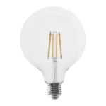 LED FILAMENT E27 G125 10W 4000K 230V AC 1260LM RA80 30000H 360°