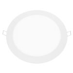 ΛΕΥΚΟ ΣΤΡΟΓΓΥΛΟ LED ΠΑΝΕΛ ΧΩΝΕΥΤΟ 18W 6500K 1800Lm Φ220mm 230V AC Ra80