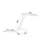ΜΑΥΡΟ ΦΩΤΙΣ.ΓΡΑΦΕΙΟΥ LED 6W 480Lm Dimmabl 3.000K/6.000Κ 230V FUTUR - Image 2