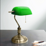 Φ/Σ ΓΡΑΦΕΙΟΥ 1ΧΕ27 ΠΡΑΣΙΝΟ ΓΥΑΛΙ ΠΑΤΙΝΑ ΟΡΕΙΧΑΛΚΟ ΜΕΤΑΛΛΟ 250Χ300 PRESTIGE - Image 2