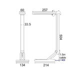 ΕΠΙΤΡΑΠΕΖΙΟ Φ/Σ LED 10W 800LM FRITZ ΛΕΥΚΟ CCT+DIMMABLE+TOUCH SWITCH+USB CHARGER - Image 2