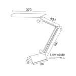 NETTO ΠΟΡΤΑΤΙΦ 11W PL ΓΚΡΙ TATE - Image 2