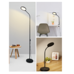 LED ΓΡΑΦΕΙΟΥ 3 IN 1 10W ΜΑΥΡΟ ABS+ΑΛΟΥΜΙΝΙΟ CCT STEP DIMMABLE 32Χ40Χ7 STEFAN - Image 2