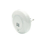 LED ΛΑΜΠΑΚΙ ΝΥΚΤΟΣ 1W 4000K ΜΕ 2 USB ΘΥΡΕΣ