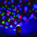 LED ΜΙΝΙ DISCO ΜΠΑΛΑ ΠΡΙΖΑΣ 3W RGB ΛΕΥΚΟ ΠΛΑΣΤΙΚΟ 230V IP20 - Image 2