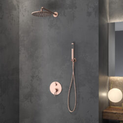 Σετ μπαταρίας εντοιχισμού ντους ARTEMIS Rose Gold SO510-RG KARAG