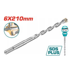 TOTAL ΔΙΑΜΑΝΤΟΤΡΥΠΑΝΟ SDS-PLUS ΤΕΤΡΑΚΟΠΟ S4L 6 X 210mm (TAC310603C)