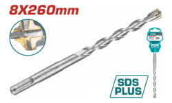 TOTAL ΔΙΑΜΑΝΤΟΤΡΥΠΑΝΟ SDS-PLUS ΤΕΤΡΑΚΟΠΟ S4L 8 X 260mm (TAC310804C)
