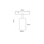 ΜΙΝΙ ΜΑΥΡΟ ΜΑΓΝΗΤΙΚΟ ΣΠΟΤ 24V DC 2W 4000K 190LM 24° RA90 5YRS Φ26*46(72)ΜΜ - Image 2