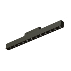 ΜΙΝΙ ΜΑΥΡΟ ΜΑΓΝΗΤΙΚΟ ΦΩΤΙΣΤΙΚΟ 24V DC 10W 4000K 500LM 36° RA90 5YRS L196ΜΜ
