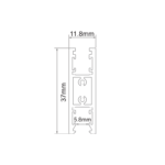 ΜΙΝΙ ΜΑΓΝΗΤΙΚΗ ΡΑΓΑ UP/DOWN 24V DC 2Μ ΜΑΥΡΗ - Image 2