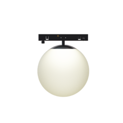 ΜΙΝΙ ΜΑΥΡΟ ΜΑΓΝΗΤΙΚΟ ΦΩΤΙΣΤΙΚΟ 24V DC 7W 3000K 650LM 230° RA90 5YRS Φ100ΜΜ ΟΠΑΛ ΓΥΑΛΙ