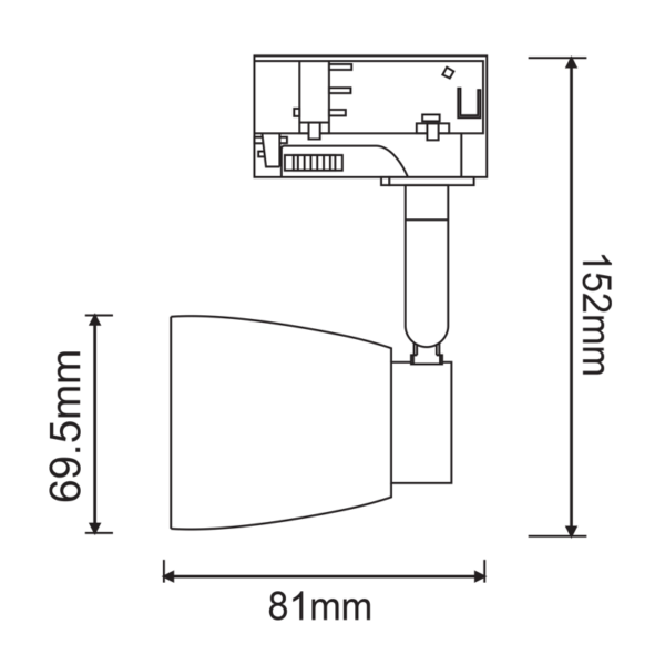 ^TRACK SPOT GU10 4C WHITE No40 - Image 2