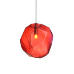 NETTO ΚΡΕΜΑΣΤΟ ΦΩΤΙΣΤΙΚΟ 1ΧΕ27 ΚΟΚΚΙΝΟ ΓΥΑΛΙ Φ25cm